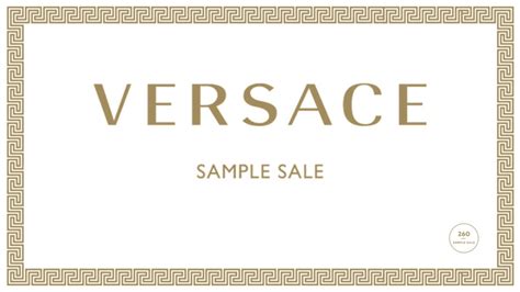 versace nyc sample sale|Versace sample sale.